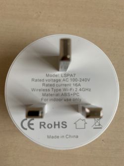 Generic Tuya WIFI Smart Socket for different countries (LSPA8)