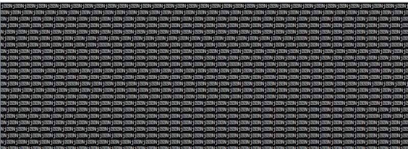 Terminal screen showing repeating “BIN&gt;” prompt in multiple rows