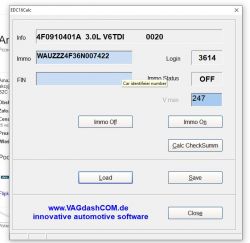 Audi A4 B7 - Odczyt pin z pamięci ecu silnika / klonowanie sterownika