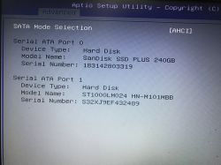 SanDisk SSD PLUS 240 GB Not Recognized by Asus r510lv Bios - Win10, Bios v307 Updates
