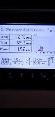 Niewłaściwe działanie instalacji po dołożeniu paneli 3x400W - falownik Sofar Solar 3.3, panele 320W