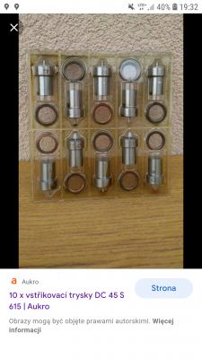 Koncowka wtrysku dc45s615 - Proszę o listę zastosowań