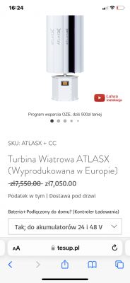 Turbina wiatrowa AtlasX 4 kW - zakup, czy warto?