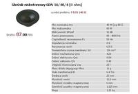 Głośniki Tonsil GDN 16/50/19 15 ohm