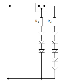 Przerobienie schematu z diodami LED przy wykorzystaniu LM317 Przerobienie schematu z diodami LED przy wykorzystaniu LM317