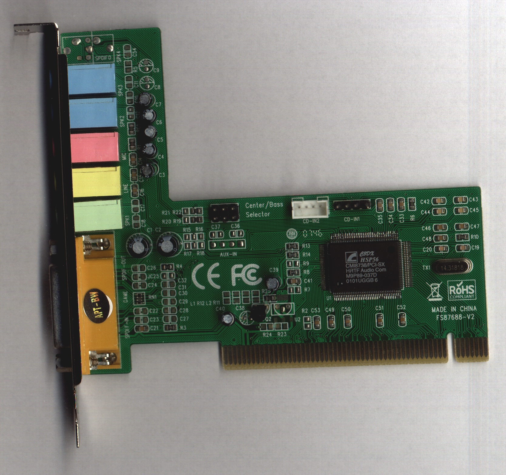 Звуковая карта pci e 8738 asia pci 8738 6c