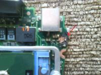 HP Compaq nc6000 - wypalony element na płycie głównej HP Compaq nc6000 - wypalony element na płycie głównej