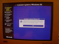 Problem z instalacją systemu Windows 98SE Problem z instalacją systemu Windows 98SE