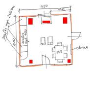 Ustawienie kina domowego w pokoju.