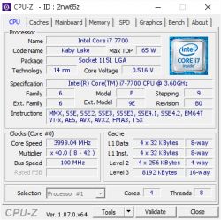 Intel I7 7700 BSOD i problemy z wydajnością na płycie Gigabyte b250 ds3h