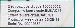 Electrolux EDH97981W dryer - does not spin the drum, error E50 / E5E Electrolux EDH97981W dryer - does not spin the drum, error E50 / E5E