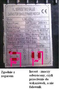 Jak podłaczyć silnik jednofazowy 2,2 kW z dwoma kondensatorami?