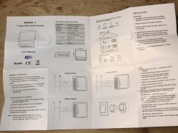 User manual for WSM16-1 module showing technical specifications.