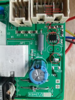 Electrolux EWF 10470W Nie działa blokada drzwi, brak napięcia