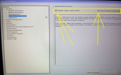 Ustawienia zaawansowanej konfiguracji rozruchu w laptopie Dell Latitude E5470