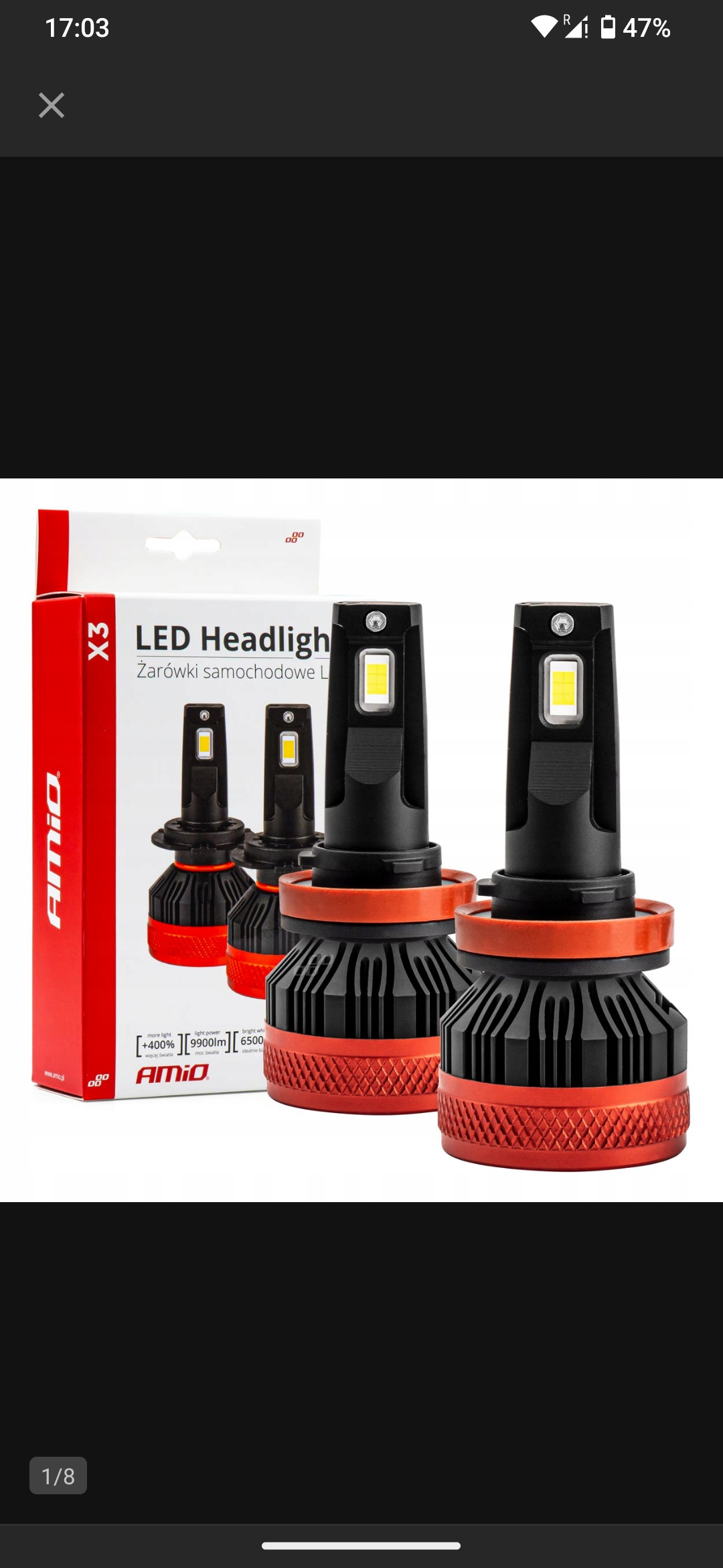 Dyskusja o żarówkach LED H9 i H11 AMIO 90W vs XSTORM 120W, dioda LED SMD vs COB