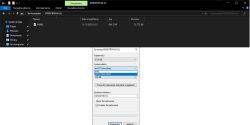 Okno eksploratora z plikiem BIOS oraz menu formatowania pendrive'a z wyborem systemu plików
