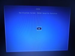 HP 250-G4 - błąd 0x1A przy bootowaniu Linux Mint z USB, brak Secure Boot w BIOS.