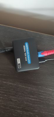 Połączenie TV Samsung QE65Q77BA z kinem domowym Philips HTS3357 - konwerter, kabel optyczny, HDMI