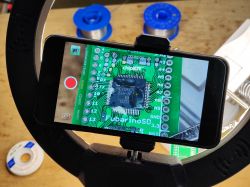 Telefon jako "mikroskop" i lutowanie TQFP - prezentacja video, krok po kroku