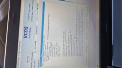 Ekran laptopa z programem VCDS pokazujący kod błędu P0403 i dane zamrożone ramki