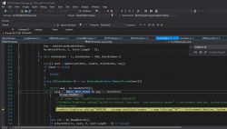 Screenshot of Visual Studio displaying C# code.