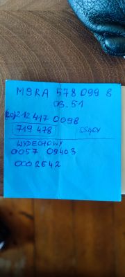 Renault Trafic 2.0 dCi 114KM 2008 – identyfikacja wałków rozrządu M9R po VIN lub numerach wałków