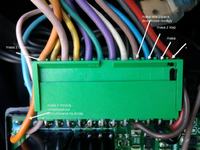 Alarm Fox senior rezystory na płytce, schemat wejść, programowanie funkcji