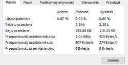 Skoki pingu co 5 sekund do 280ms przy wifi i internecie radiowym