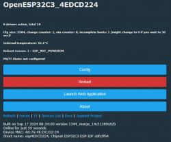 OpenESP32C3 Interface for ESP32-C3 Screenshot of OpenESP32C3 interface for ESP32-C3 device