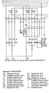 Seat Toledo 1L - światła długie nie włączają się.