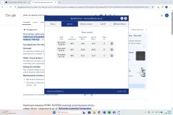 Zrzut ekranu pokazujący wyniki testu prędkości internetu przez WiFi na tle wyszukiwania Google dotyczącego zapisywania zrzutów ekranu.