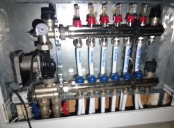 Control / setting of underfloor heating and radiators (mixed). Control / setting of underfloor heating and radiators (mixed).