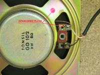 Oznaczenie "plusa" na głośnikach Tonsil