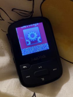Aktualizacja MP3 SanDisk Clip Jam Sport Plus - dziwny pasek na dole po aktualizacji