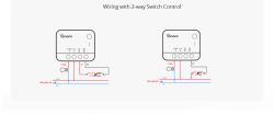Wiring diagram for Sonoff with two-way switch control