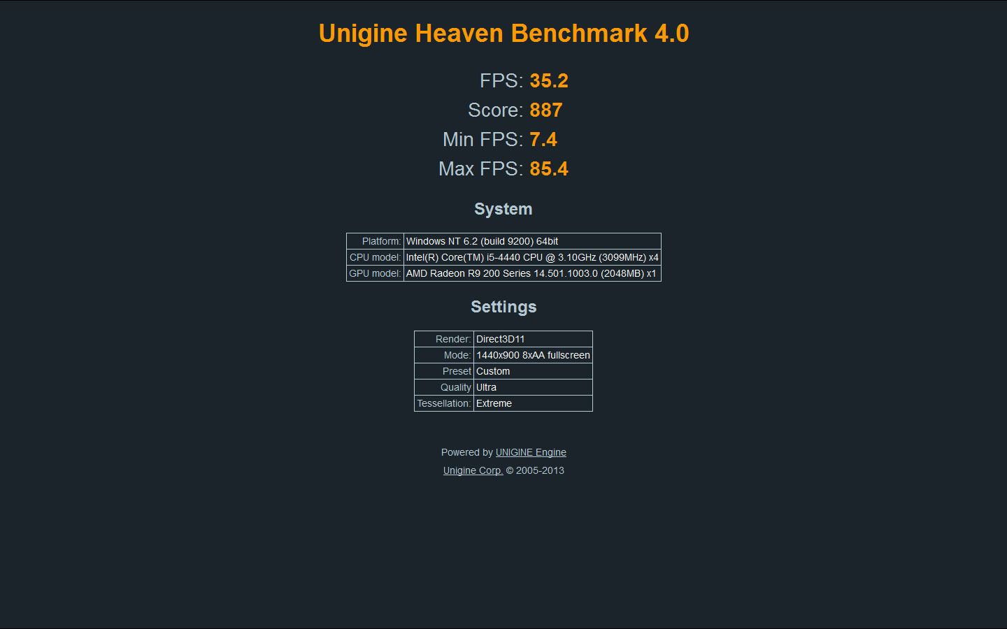 Benchmark Test Program Uniengine Coś dla zmysłów - Test Unigine dla wydajnych kart graficznych.