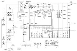 Schemat elektryczny układu PFC z zaznaczonymi komponentami.