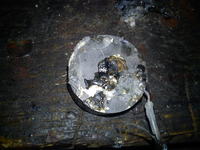 Wyrwane przewody od sonaru echosondy. Naprawa.