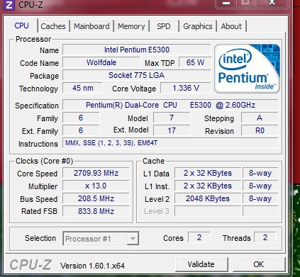 Jak podkręcić Intel Pentium E5300 na MSI P43 Neo (MS-7519)? BIOS AMI 2008