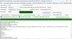 Screenshot of BK7231 Easy UART Flasher showing “Write success!” and a flashing log