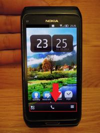 Nokia E7 - Niedziałający dolny dotyk w poziomie, co zrobić?