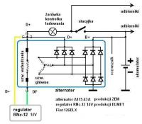 Jak sprawdzić regulator ładowania RNC 12 z alternatora 9-diodowego?