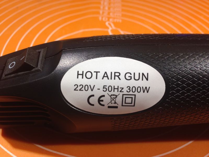 Zastosowanie Gorącej Wiatrówki do obkurczania koszulek termokurczliwych ;)