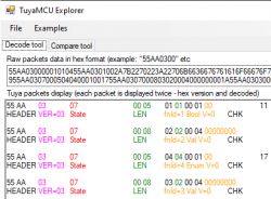 TuyaMCU analyzer - UART packet decoder for Tuya devices - dpID detector