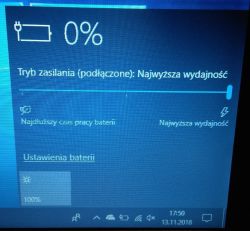 Lenovo 300-15ISK PF0HQ3AZ 80Q701CSPB - bateria 0%, nie ładuje, systemowe triki bezskuteczne