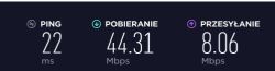 Orange Neostrada do 80Mb/s - wolne ładowanie stron, mimo 45Mb/s i PING 24ms.