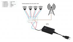 JVC kd-g343 - Schemat podłączenia w domku letniskowym (pod 220v)