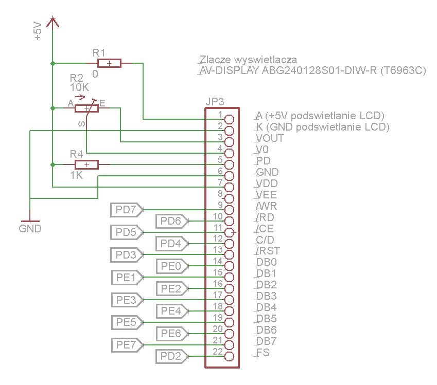 Bascom Atmega atmega/bascom - Wyświetlacz graficzny 240x128 - podłączenie