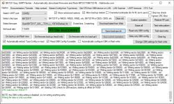 Software interface for flashing BK7231T/BK7231N with successful operation.